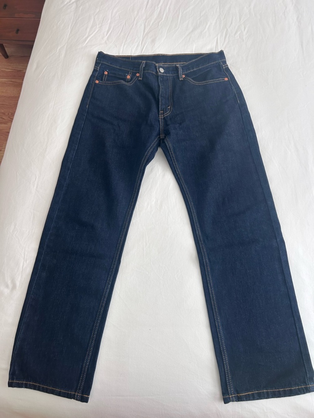Levi's Men's Indigo Straight-Leg Jeans 505